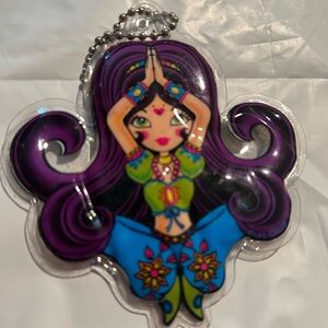 Vintage Lisa Frank Genie Keychain